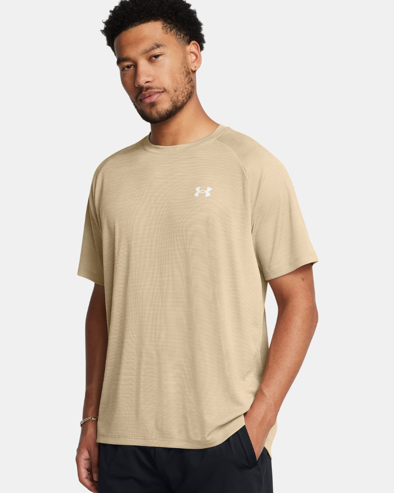 Under Armour - Tech Textured T-Shirt - Stone