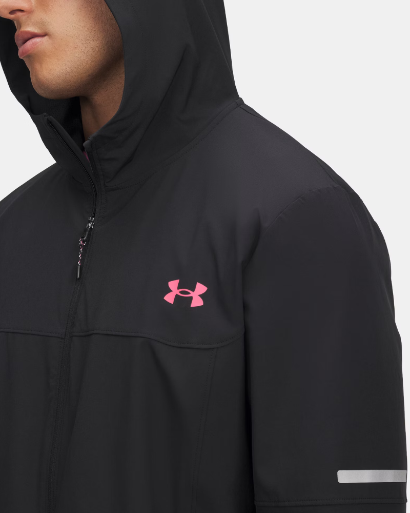 Under Armour - Tech Utility Woven Jacket - Black/Super Pink