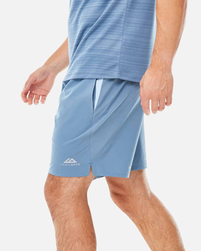Trailberg - AW25 Cloud Shorts - Slate Blue/Dove Blue