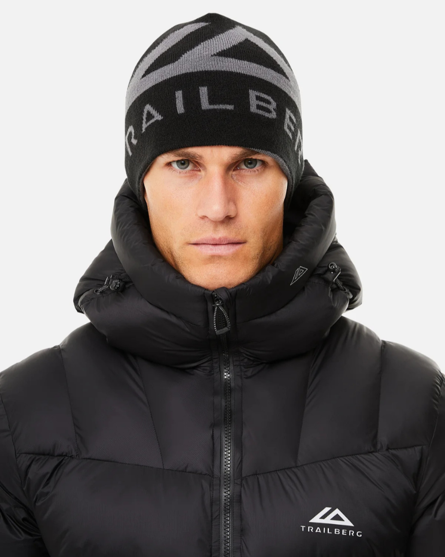 Trailberg - Peak Reversible Beanie - Black/Grey