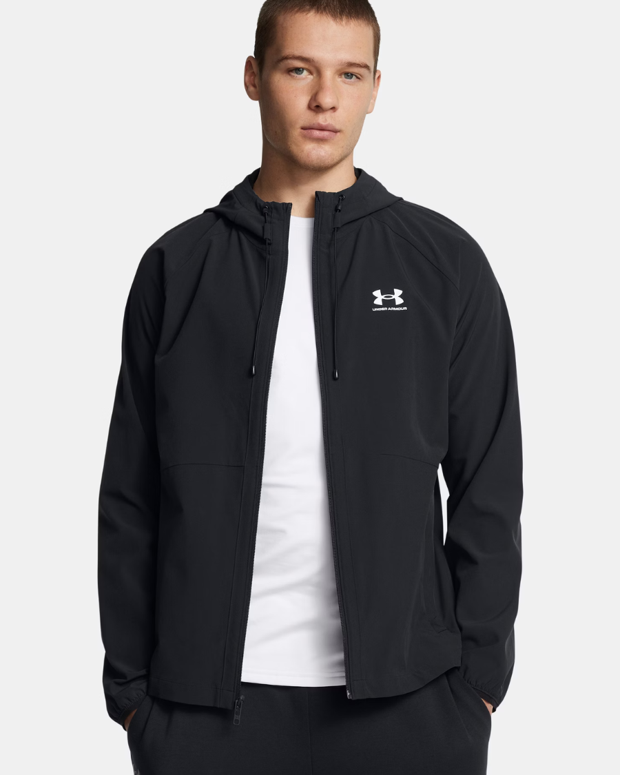 Under Armour - Stretch Woven Windbreaker - Black