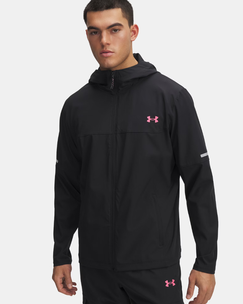 Under Armour - Tech Utility Woven Jacket - Black/Super Pink