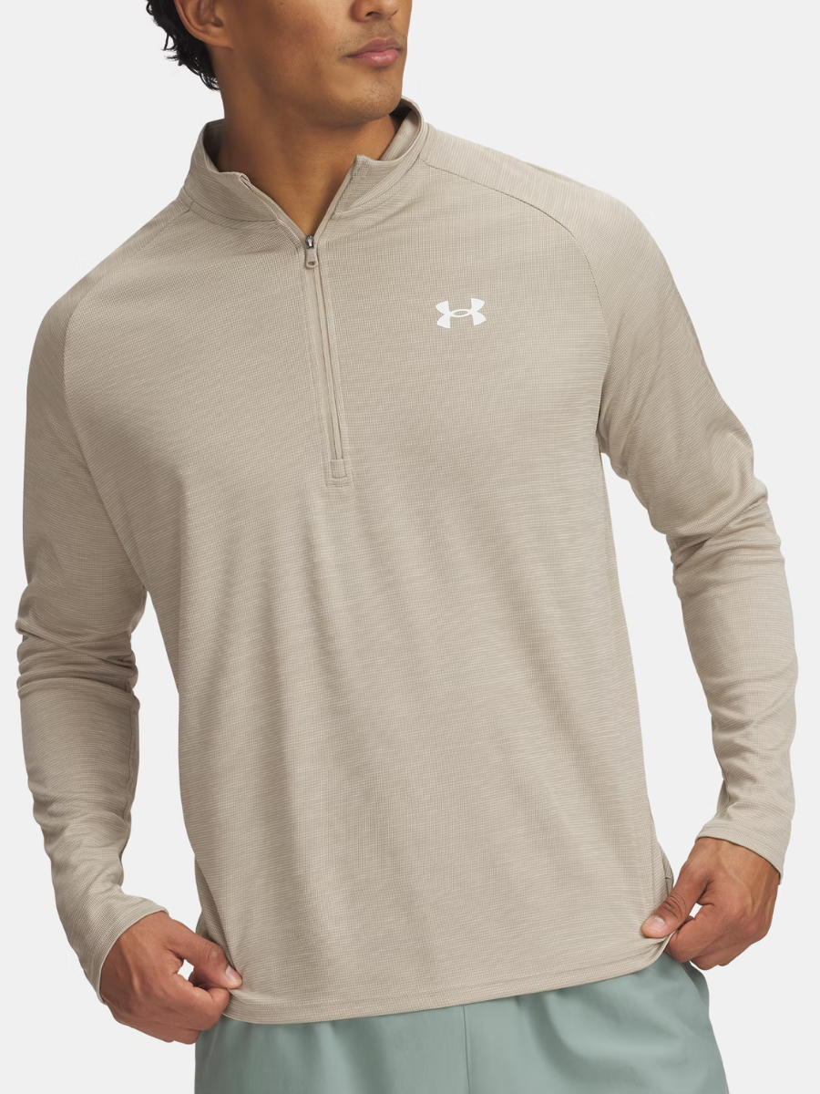 Under Armour - Tech Textured Half Zip - Stone