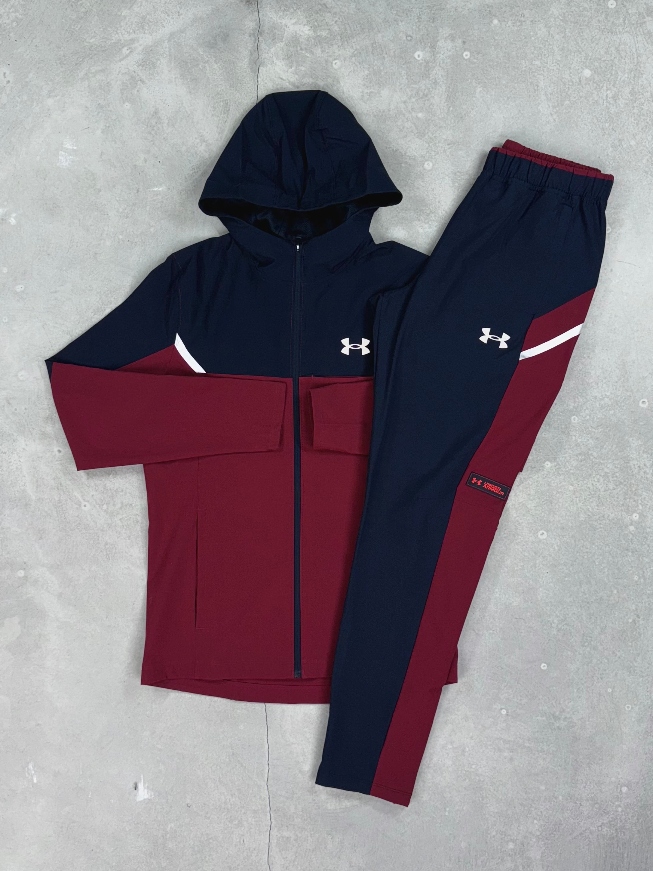 Under Armour - Utility Tracksuit - Black/Maroon