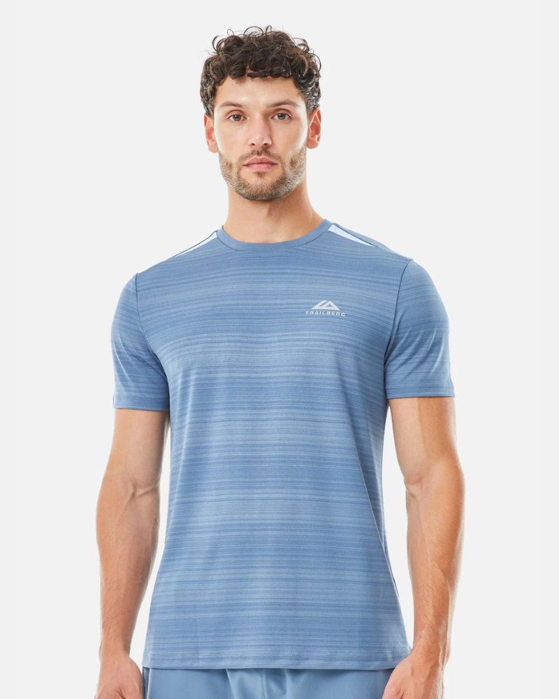 Trailberg - AW25 Cloud Tee - Slate Blue/Dove Blue