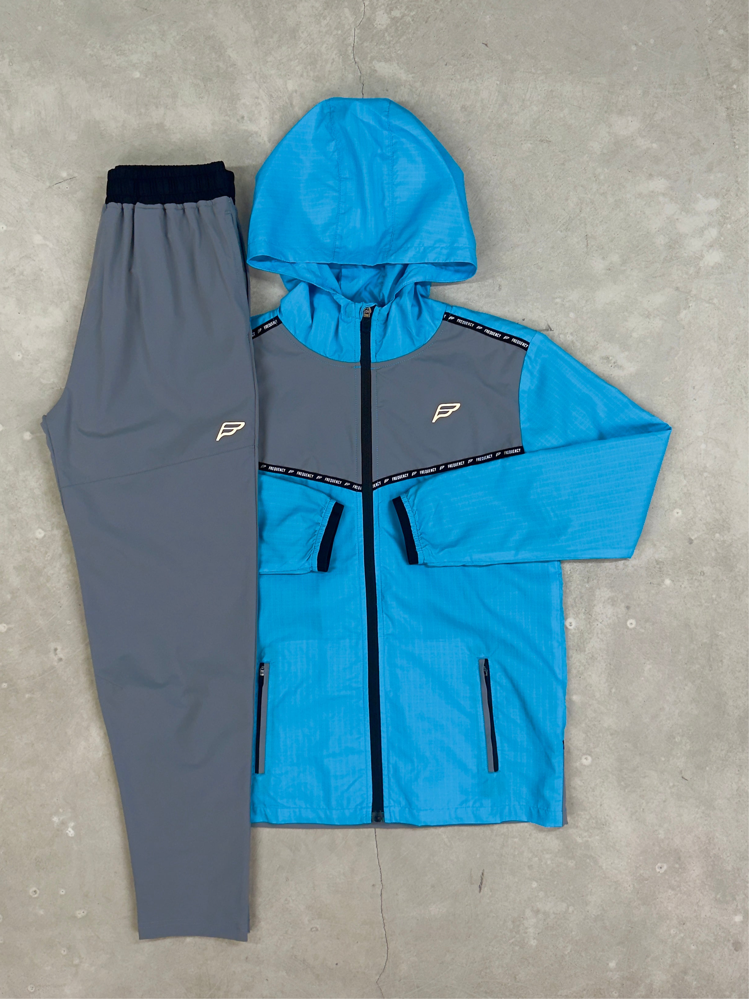 Frequency - Action Tech Tracksuit - Sky Blue/Grey