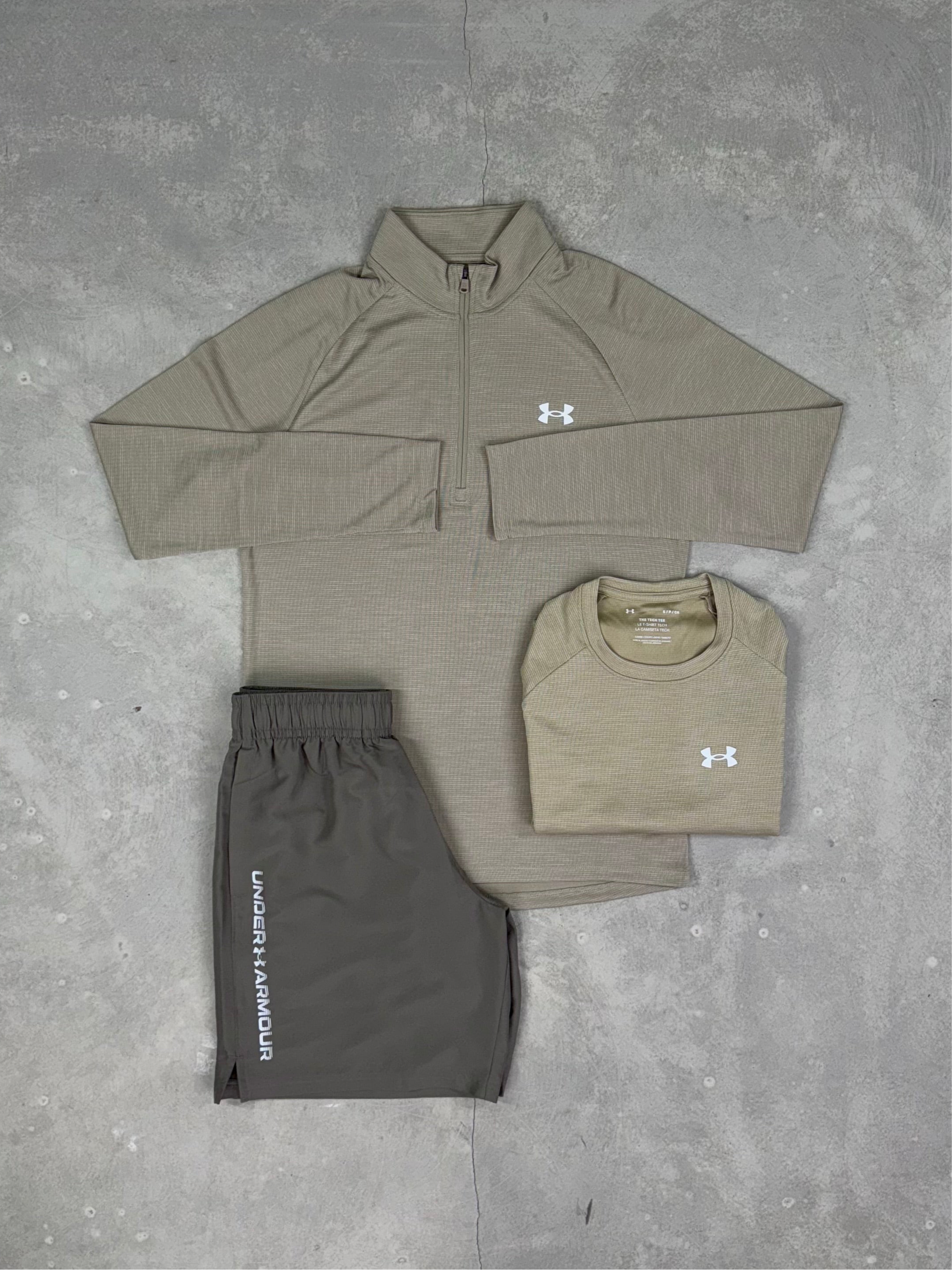 Under Armour - Tech Textured Three Piece - Stone