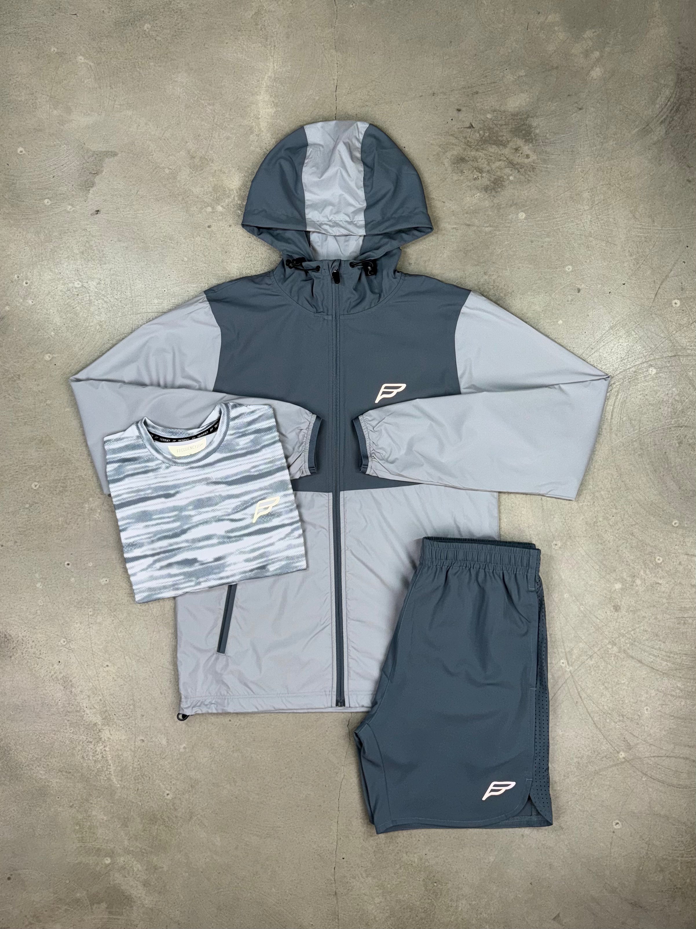 Frequency - Power Pro Windbreaker Three Piece - Grey