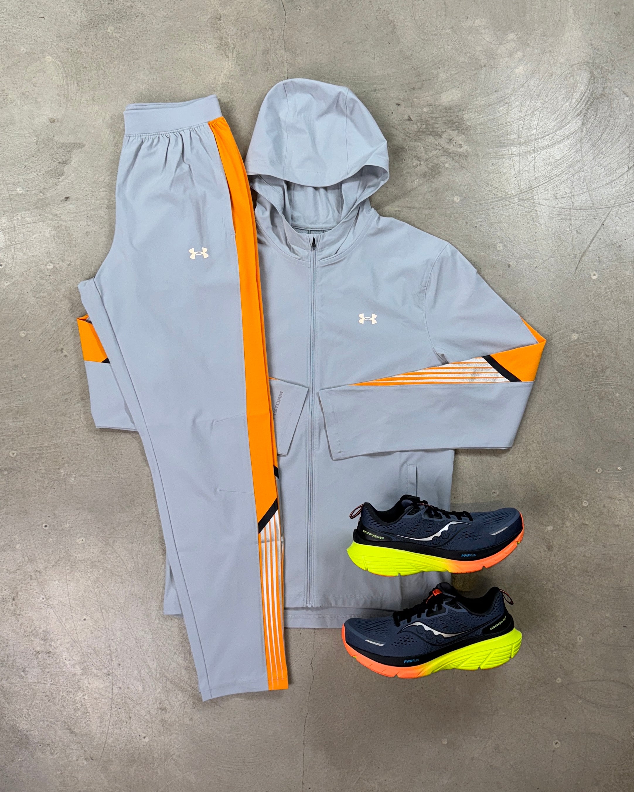 Under Armour - Velociti Storm Tracksuit - Mod Gray/Orange