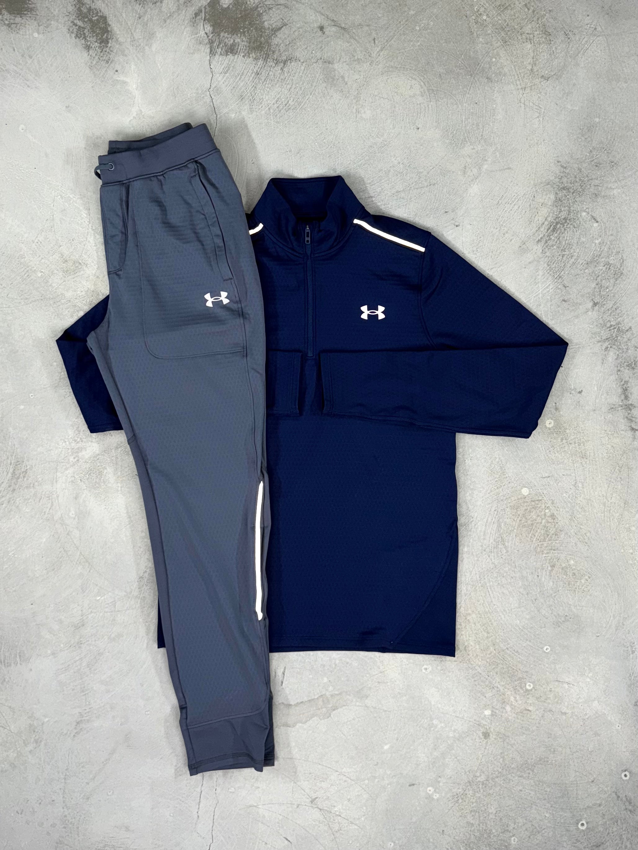 Under Armour - Vanish Half Zip/Pants - Navy/Grey