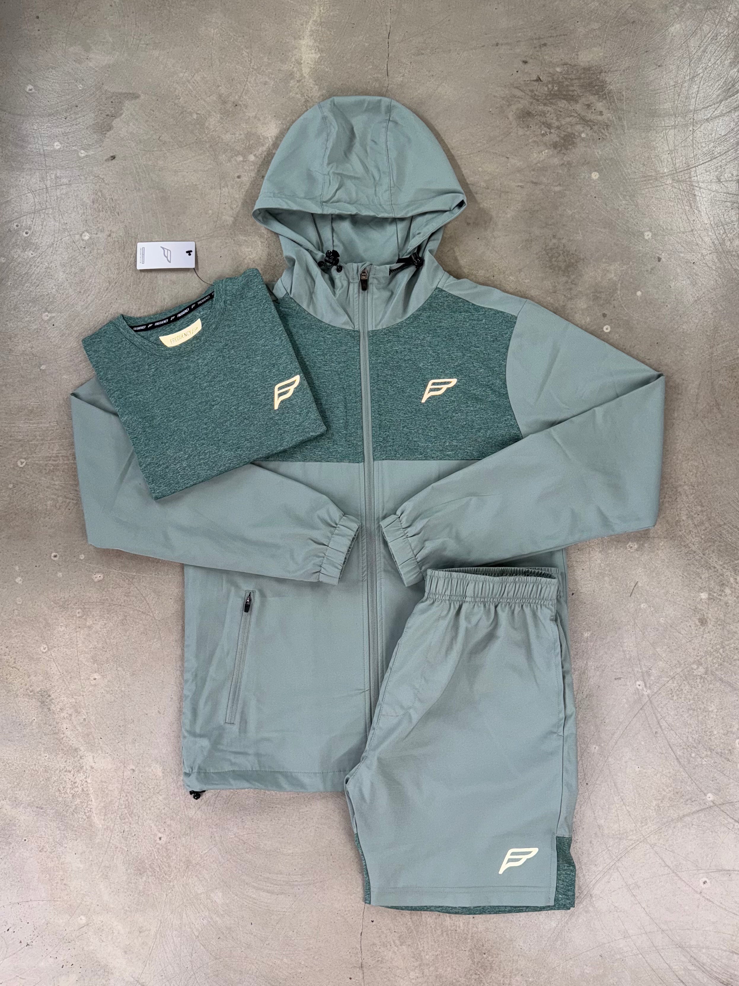 Frequency - Venture Windbreaker Three Piece - Dusky Sage