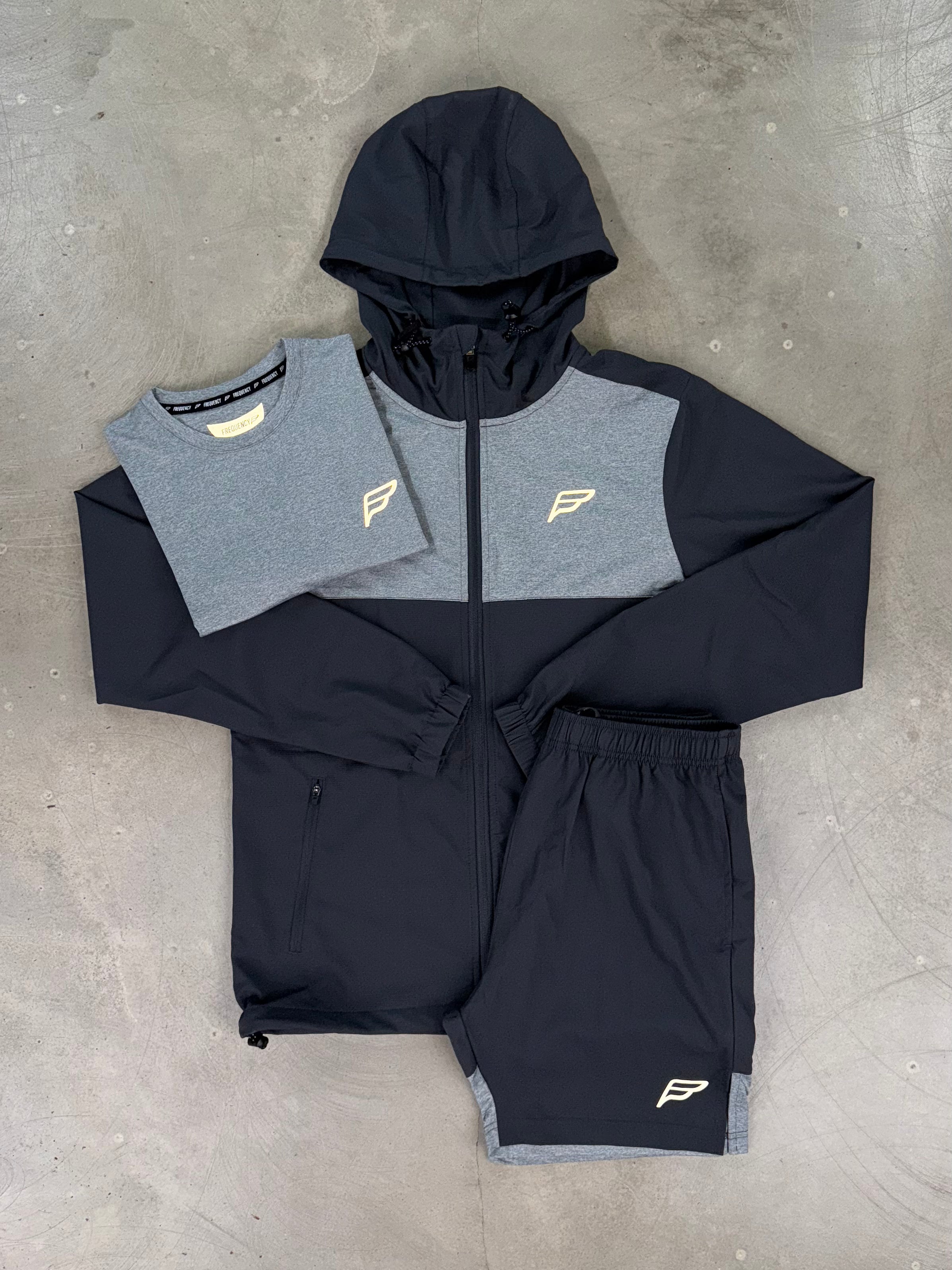 Frequency - Venture Windbreaker Three Piece - Stone Grey