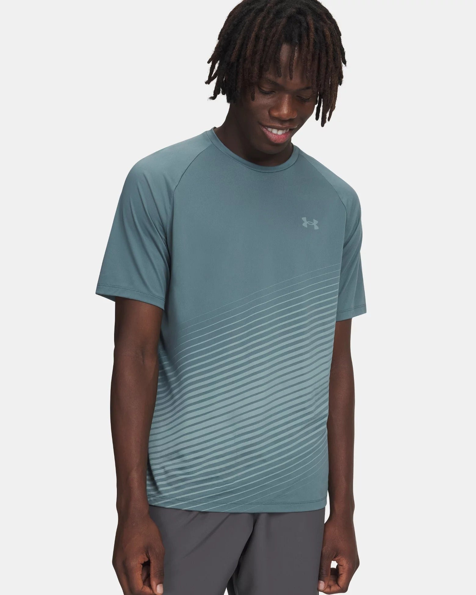 Under Armour - Tech Fade T-Shirt - Jasper Blue